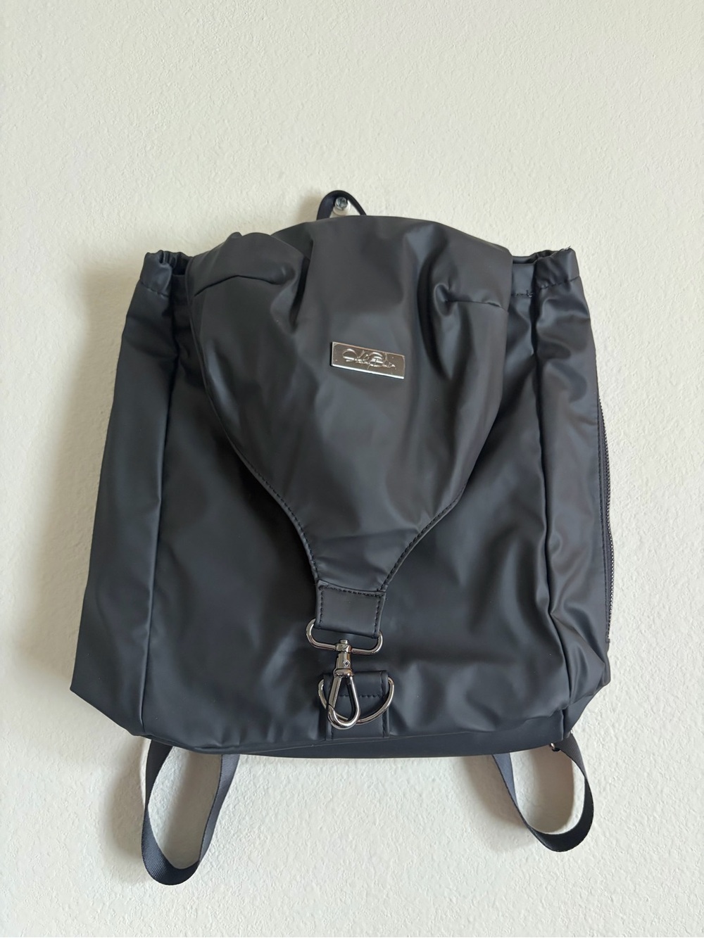 Ashley‎ Black Mini Backpack minimalist chic nylon